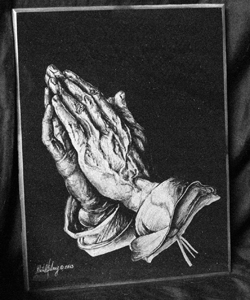 Praying hands Marble